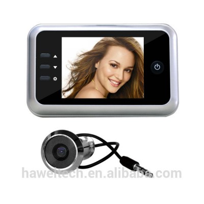 3.5inch door peep hole camera with build-in memory