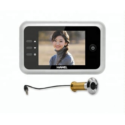 3.5 inch electronic door eye viewer camera for front door with recorder